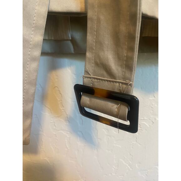 Banana Republic Women's Size S Trench Coat Belted Lined Single Breasted Khaki - Picture 5 of 8